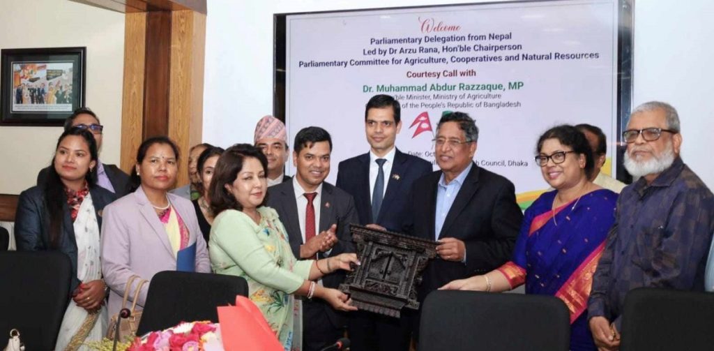 কৃষিমন্ত্রীর সাথে নেপালের সংসদীয় কমিটির বৈঠক